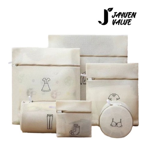 [자연밸류] 지퍼형 망사 세탁망 6종세트 JVM-TFP50