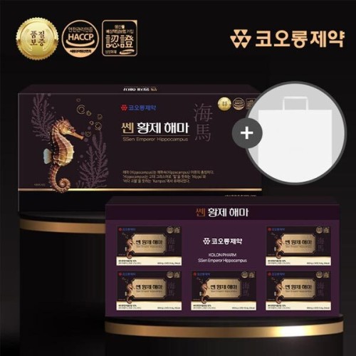 [코오롱제약] 쎈 황제해마 600mg x 120정(피부미용 혈관건강 갱년기완화)